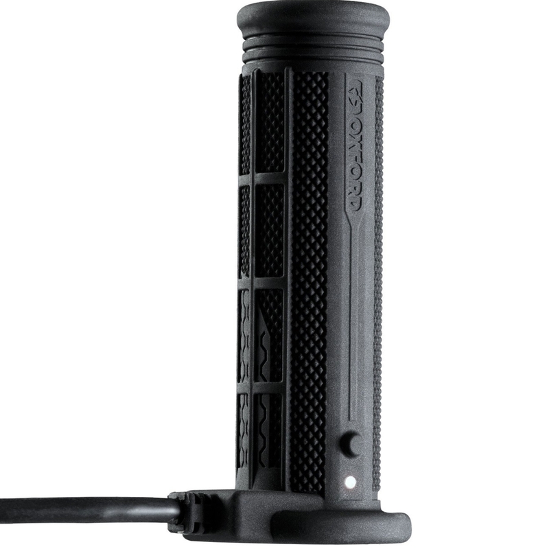 Poignées chauffantes Oxford Hotgrips PRO Adventure avec commandes intégrées dans la poignée