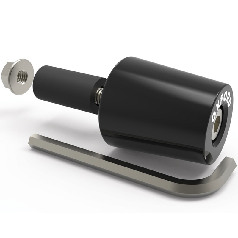 Oxford Bar Ends 3 poids de guidon avec réduction noir 1 paire