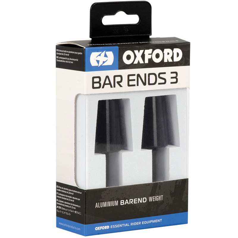 Oxford Bar Ends 3 poids de guidon avec réduction noir 1 paire