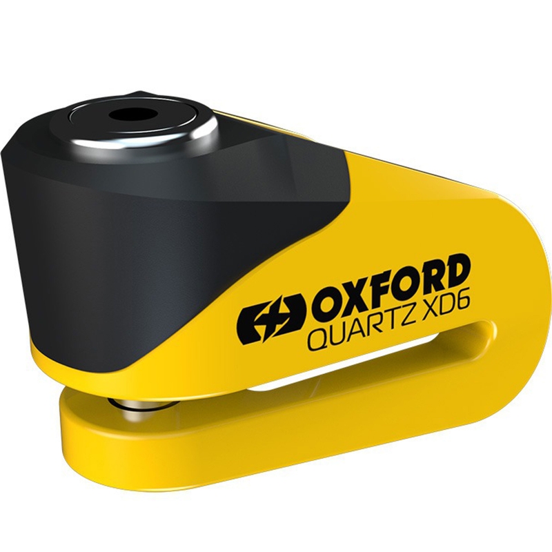 Antivol de frein à disque Oxford Quartz XD6 jaune-noir