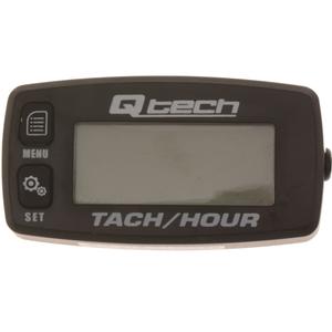 Compteur horaire et de vitesse de moteur multifonction avec écran rétroéclairé Q-TECH noir