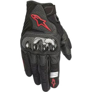 Gants moto Alpinestars SMX-1 AIR 2 noir-rouge fluo