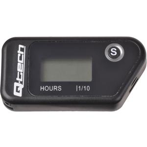 Compteur horaire sans fil avec compteur réinitialisable Q-TECH noir