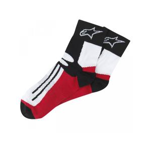 Alpinestars Racing Road Socks Short Black, White and Red