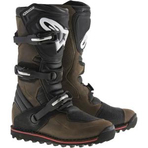 Bottes de moto en cuir huilé Alpinestars Tech Trial