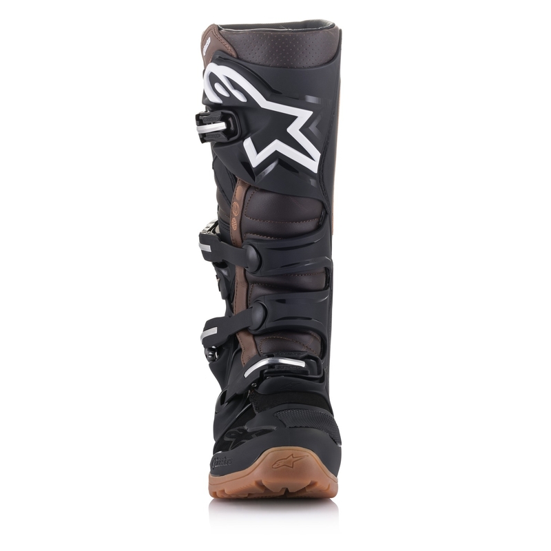 Bottes moto Alpinestars Tech 7 Enduro Noir-Marron foncé