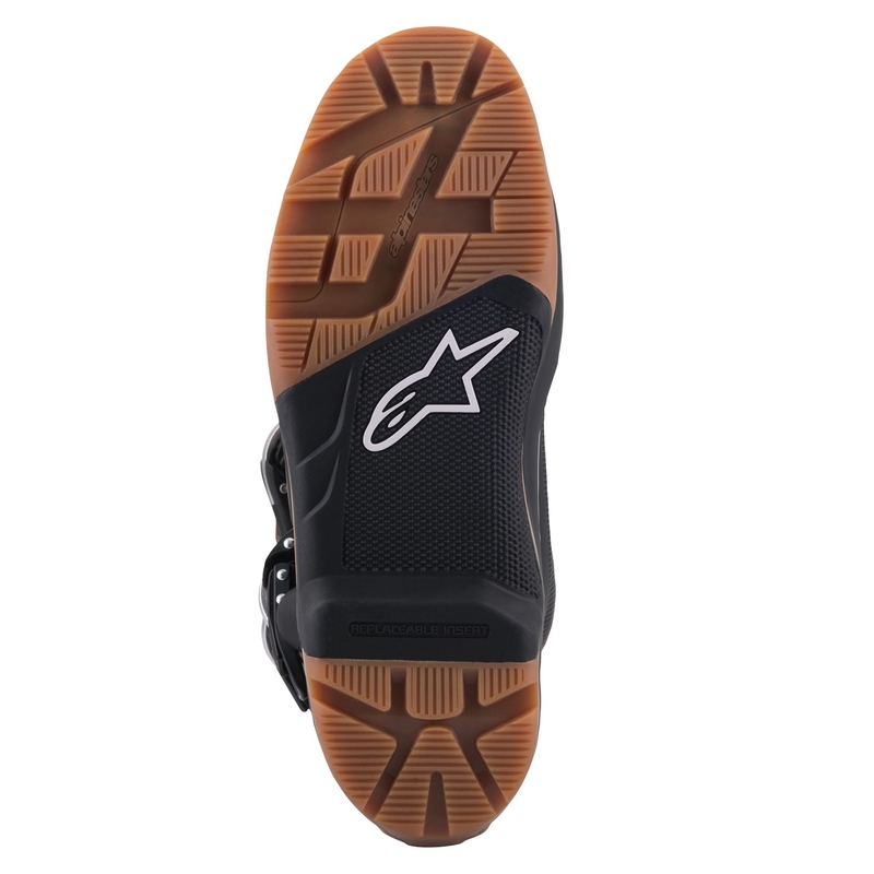 Bottes moto Alpinestars Tech 7 Enduro Noir-Marron foncé