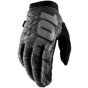 Motokrosové rukavice 100% - USA BRISKER šedé