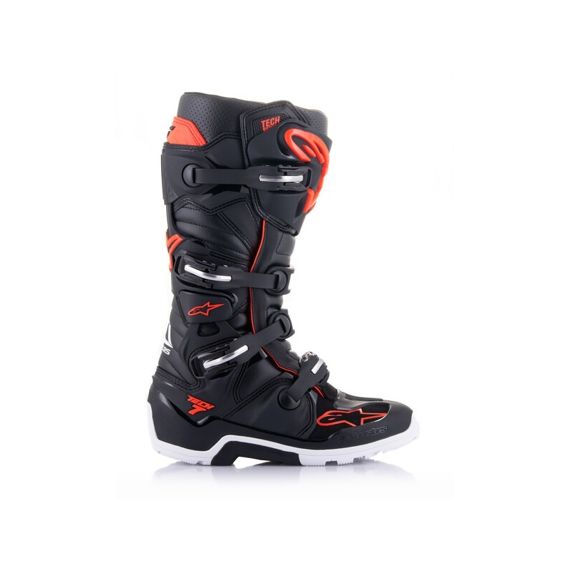 Bottes moto Bottes moto Alpinestars Tech 7 Enduro noir-rouge fluo-blancTech 7 Enduro noir-rouge fluo-blanc