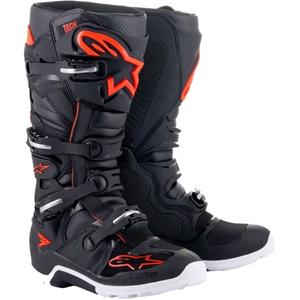 Bottes moto Bottes moto Alpinestars Tech 7 Enduro noir-rouge fluo-blancTech 7 Enduro noir-rouge fluo-blanc