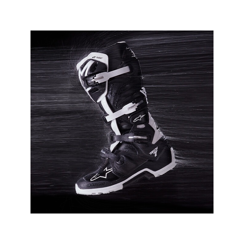 Bottes moto Alpinestars Tech 7 Enduro Drystar Noir-Blanc