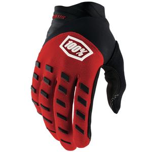 Motokrosové rukavice 100% - USA AIRMATIC červeno-černé