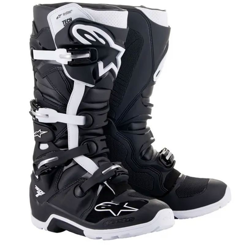 Bottes moto Alpinestars Tech 7 Enduro Drystar Noir-Blanc