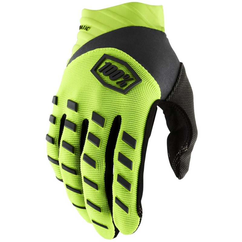 Motokrosové rukavice 100% - USA AIRMATIC žluto-černé