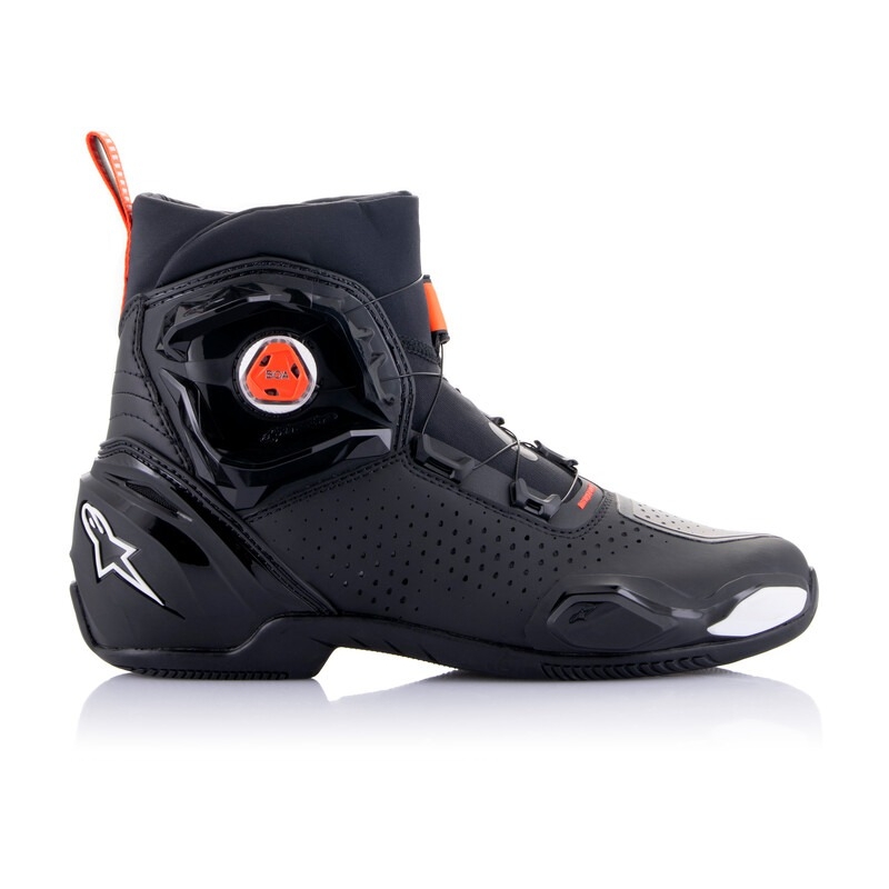 Bottes moto Alpinestars SP-2 noir-blanc-rouge fluo