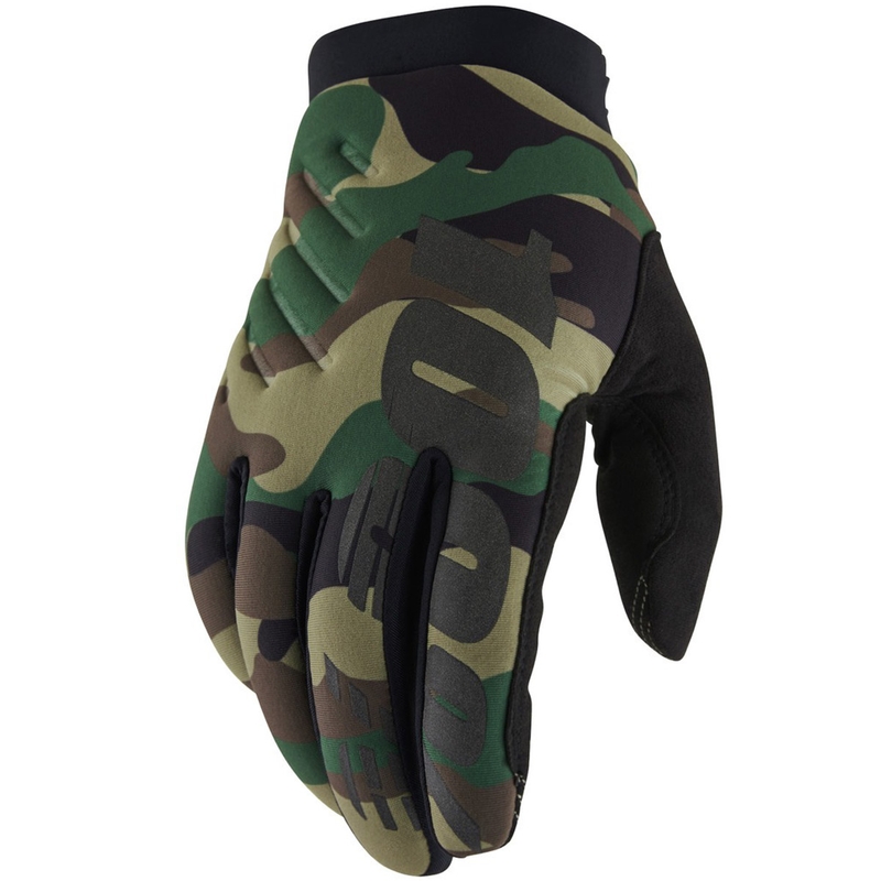 Motokrosové rukavice 100% - USA BRISKER černo-camo