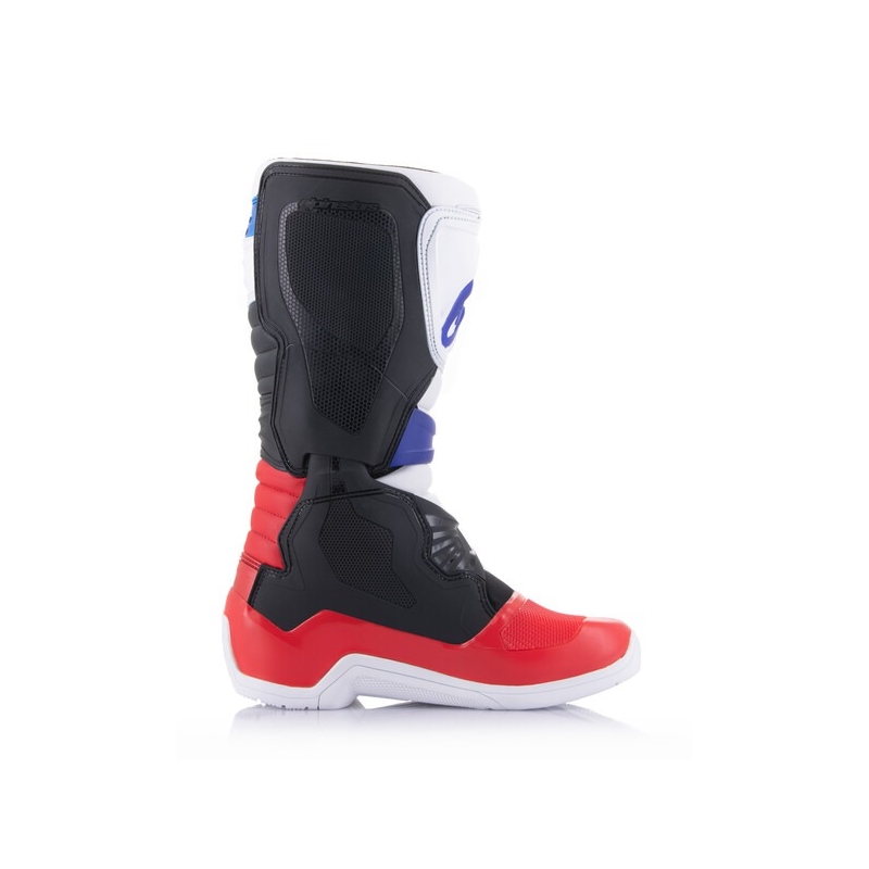 Bottes de motocross Alpinestars TECH 3 blanc-noir-bleu-rouge