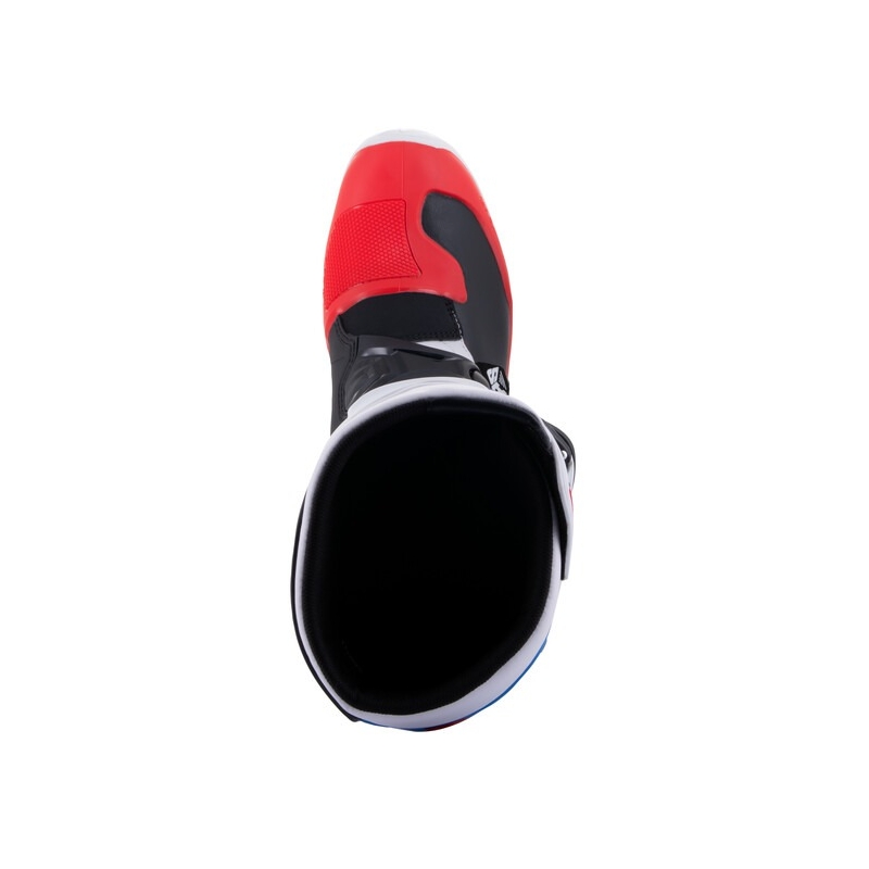 Bottes de motocross Alpinestars TECH 3 blanc-noir-bleu-rouge