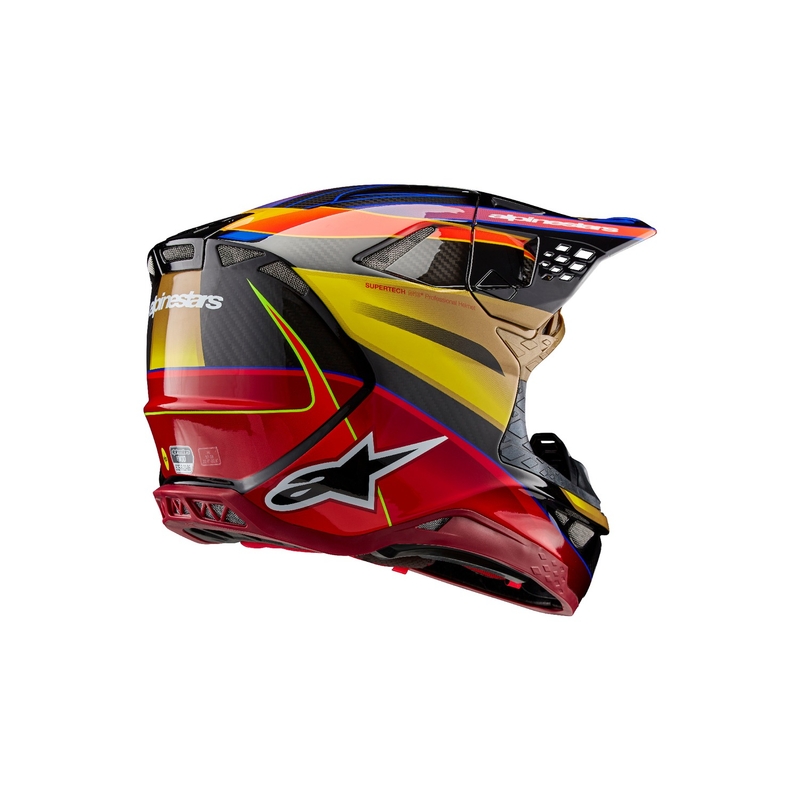 Casque de motocross Alpinestars Supertech S-M10 Era or-rouge