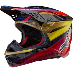 Casque de motocross Alpinestars Supertech S-M10 Era or-rouge
