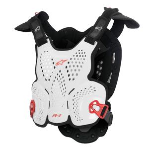 Protection corporelle Alpinestars A-1 Roost Guard CE2 blanc-noir-rouge