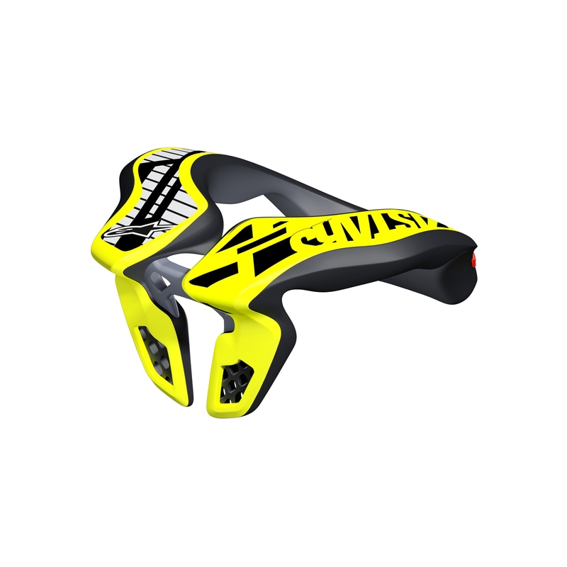 Protège-nuque pour enfant Alpinestars Neck Support Youth, jaune fluo/noir