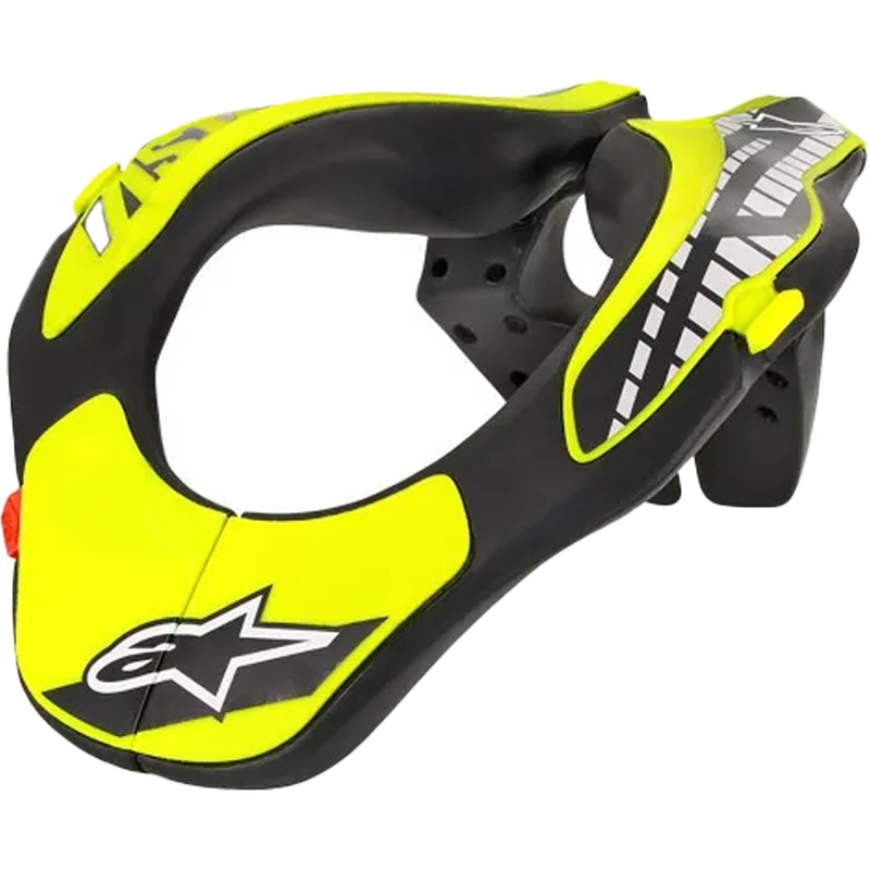 Protège-nuque pour enfant Alpinestars Neck Support Youth, jaune fluo/noir