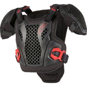 Gilet de protection Alpinestars Bionic Action Youth Chest noir-rouge