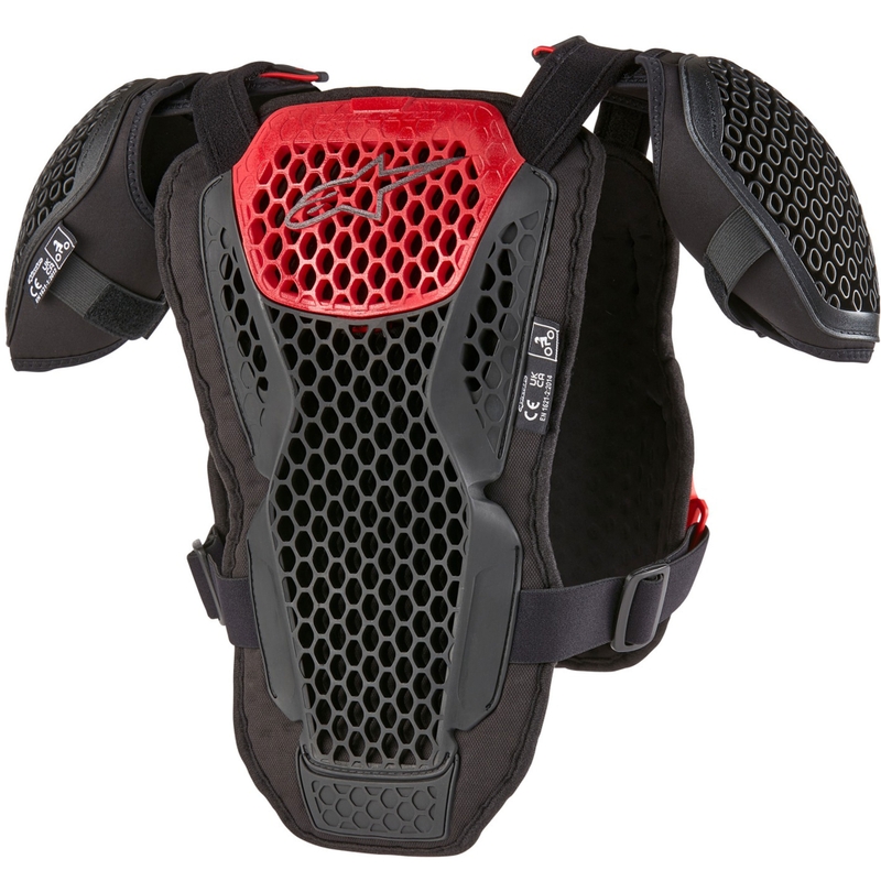 Gilet de protection Alpinestars Bionic Action Youth Chest noir-rouge