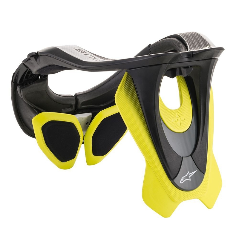 Protège-cou Alpinestars BNS Tech-2 noir-jaune fluo