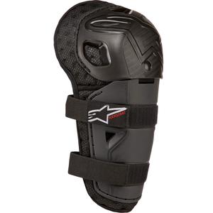 Genouillères Alpinestars Bionic Kickstart pour enfant, noir et rouge