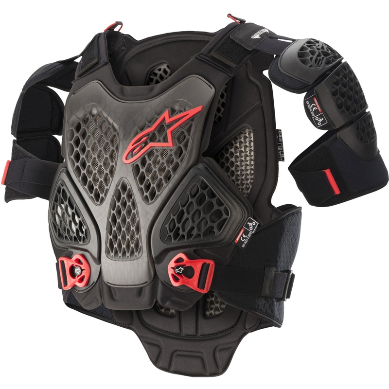 Protection corporelle Alpinestars A-6 noir-anthracite-rouge