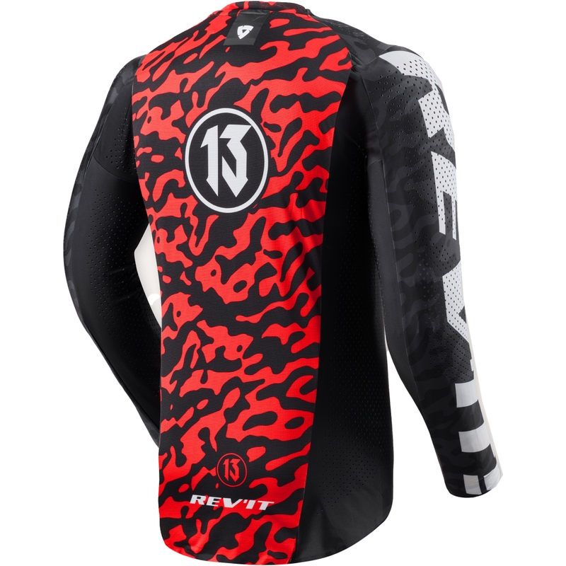 Maillot de motocross Revit Thirteen noir