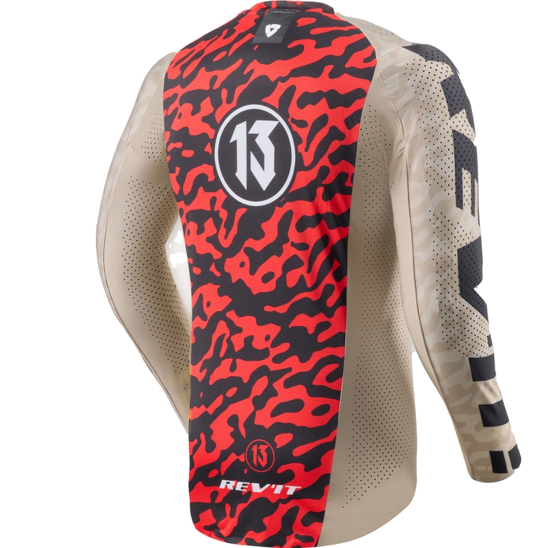 Maillot de motocross Revit Thirteen sable