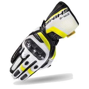 Gants Shima STR-2 noir-blanc-jaune fluo