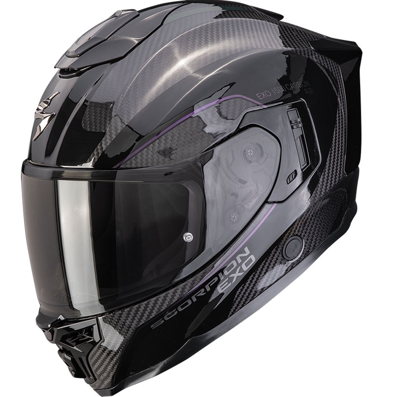 Casque intégral de moto Scorpion EXO-1500 Carbon Air Mundi Noir-Caméléon