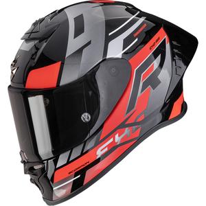 Casque moto intégral Scorpion EXO-R1 EVO II Air Adrenaline noir-rouge-argent