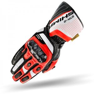 Gants Shima STR-2 noir-blanc-rouge fluo