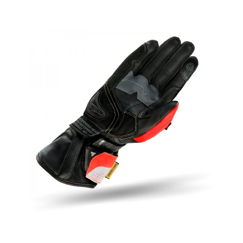 Gants Shima STR-2 noir-blanc-rouge fluo