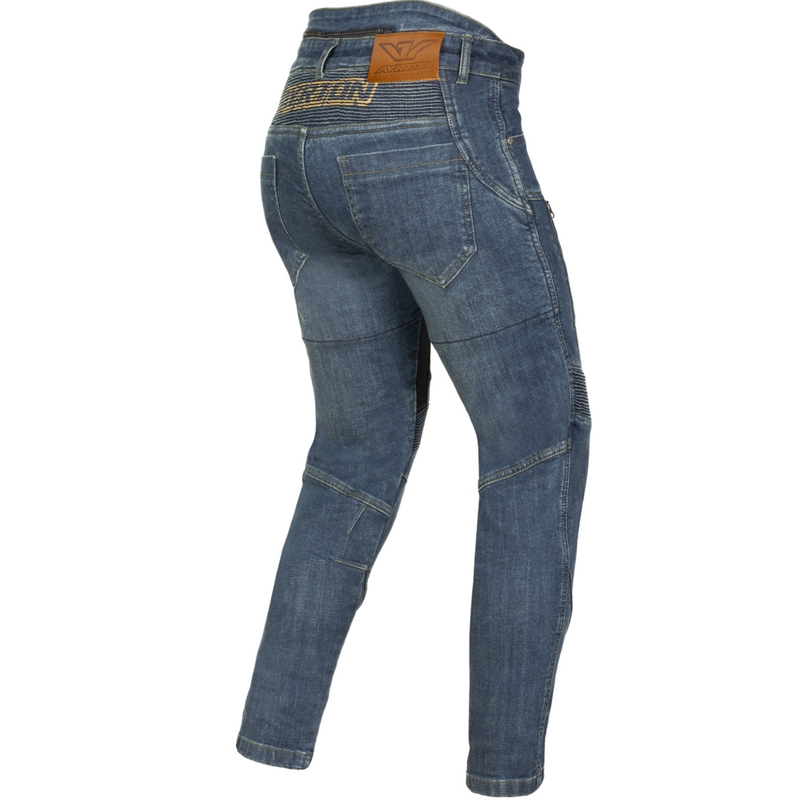 Jean moto femme Ayrton 505 bleu délavé