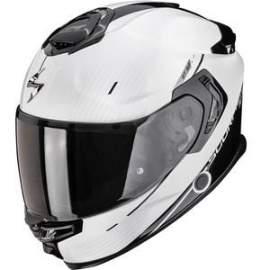 Casque moto intégral Scorpion EXO-GT SP Air Asphalt Blanc nacré-Noir