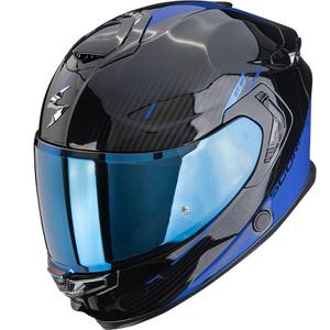 Casque moto intégral Scorpion EXO-GT SP Air Asphalt noir-bleu