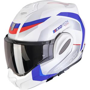 Casque moto modulable Scorpion EXO-TECH EVO PRO Accuti blanc-bleu-rouge