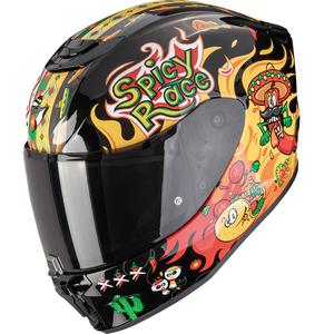 Casque moto enfant Scorpion EXO-JNR Air Yucatan noir-jaune-rouge