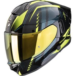 Casque moto intégral Scorpion EXO-530 Air Theras noir-jaune fluo