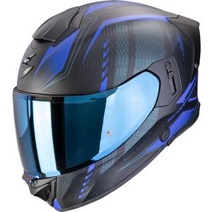 Casque moto intégral Scorpion EXO-530 Air Theras noir-bleu mat