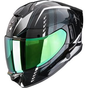 Casque moto intégral Scorpion EXO-530 Air Theras noir-nacre-blanc