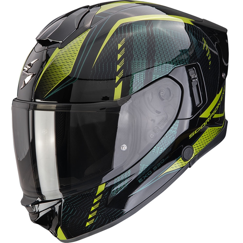 Casque moto intégral Scorpion EXO-530 Air Theras noir-vert