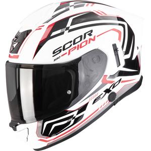 Casque moto intégral Scorpion EXO-530 Air Slope blanc-noir-rouge
