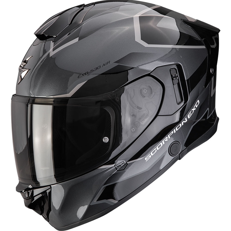 Casque moto intégral Scorpion EXO-530 Air Clip argent-noir